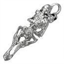 Entwined Skeletons pendant