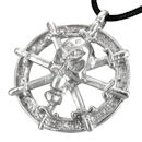 Skull Wheel pendant